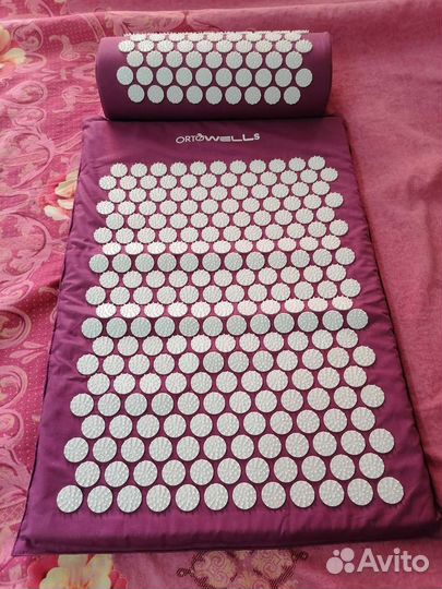 Массажный коврик Кузнецова размер68*46+валик