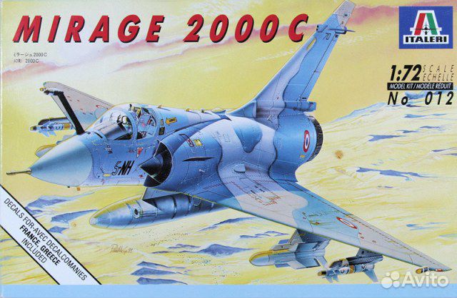 Самолет 1/72 Mirage 2000 c (Italeri 012)