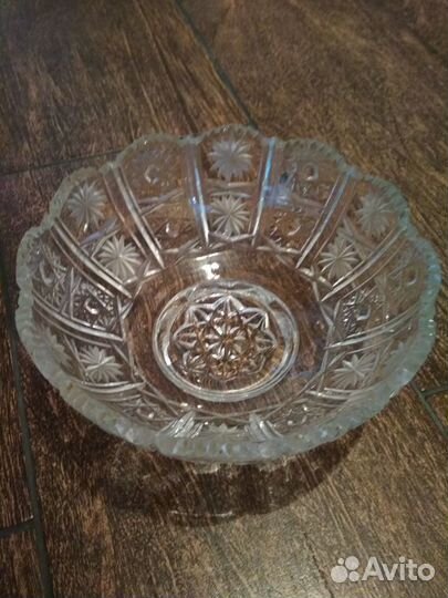 Салатник хрустальный