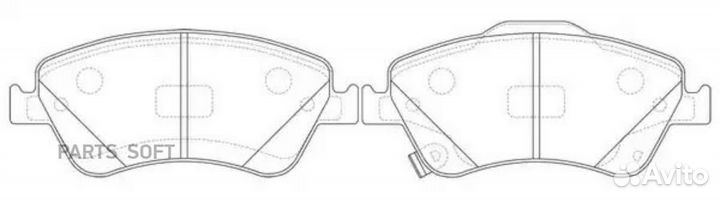 FIT FP1571 Колодки тормозные toyota auris/corolla