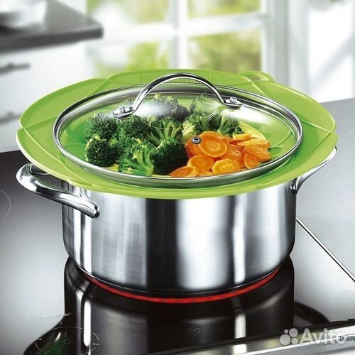 Силиконовая крышка против утечки от кипения