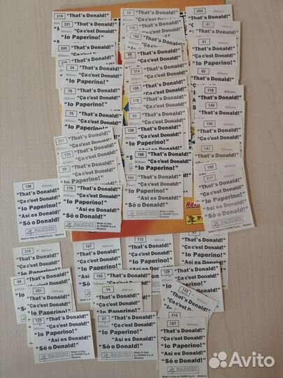 Panini Дональд Дак,альбом,наклейки