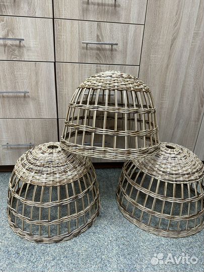 Абажур плетеный