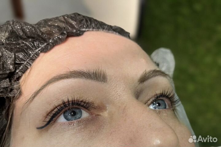 Ламинирование ресниц и бровей и окрашивание