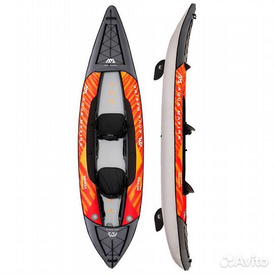 Каяк двухместный с веслами aqua marina Memba-390