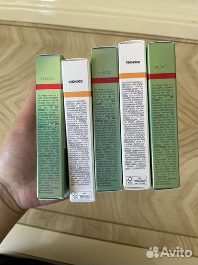 Erborian cc red correct и bb creme nude