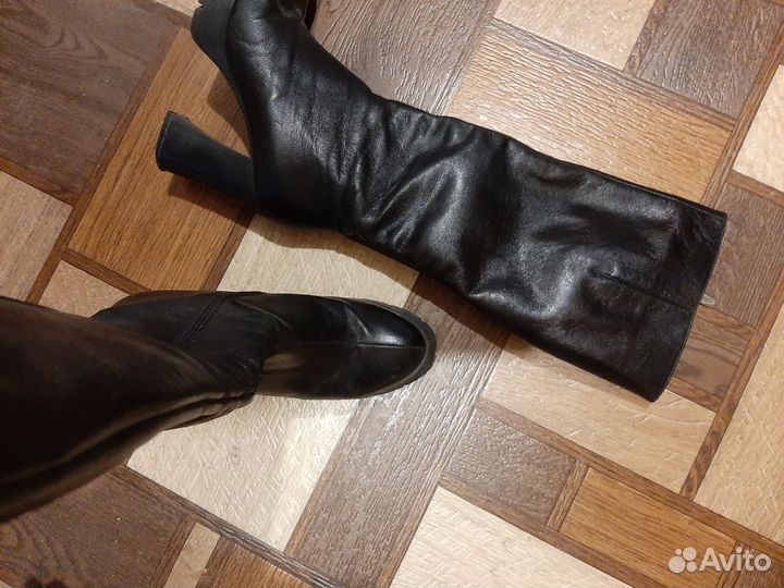 Сапоги женские демисезонные натуральная кожа