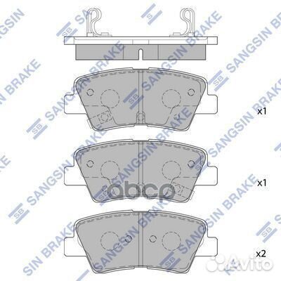 Колодки тормозные hyundai solaris 10/sonata V