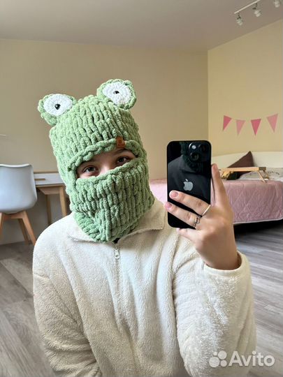 Балаклава из пряжи puffy