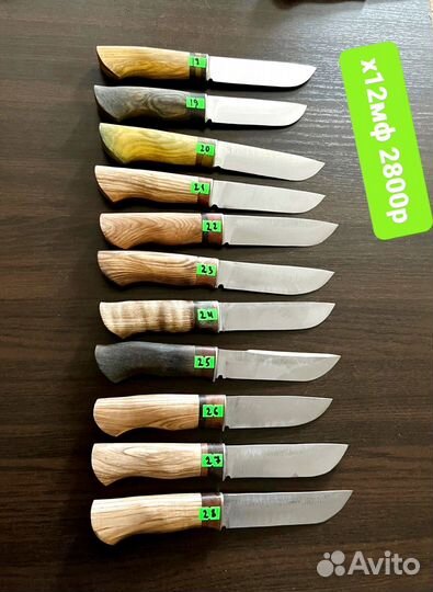 Ножи ручная работа х12мф 110х18ш