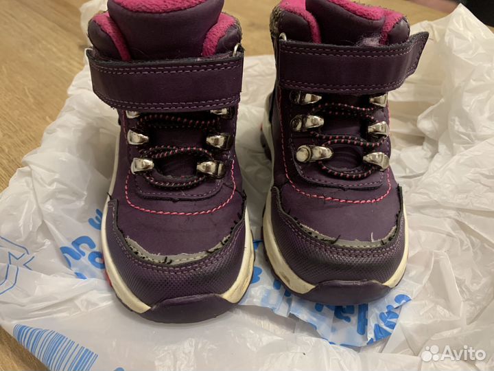Ботинки демисезонные для девочки 22 размер