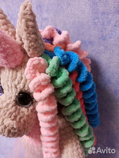 Единорожка радужная ручная работа