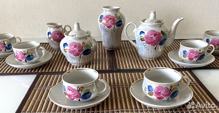 Чайный сервиз 16 предметов фарфор Дулево