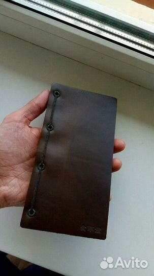 Китайский блокнот в кожаной обложке