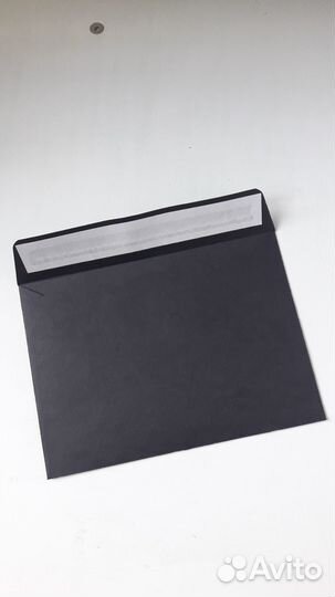 Конверт c6 черный