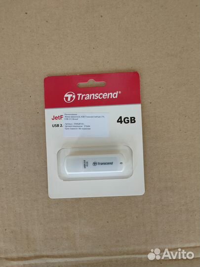 TS4GJF370 Transcend Флеш-диск USB 4Gb JetFlash 370