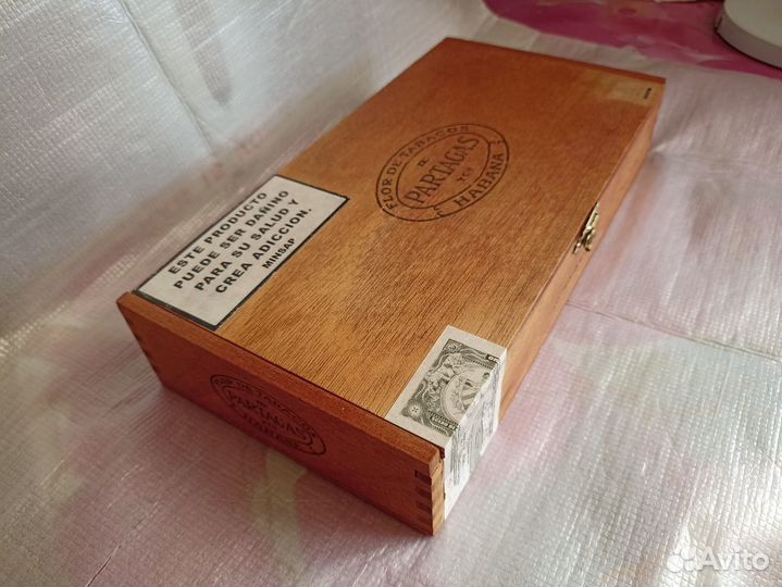 Коробка из-под кубинских сигар Partagas деревянная