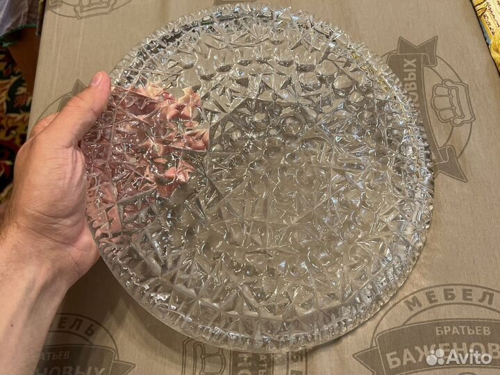 Блюдо стеклянное