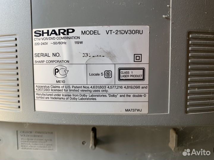 Телевизор sharp vt-21dv30ru