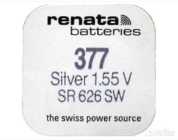 Элемент питания renata 377 (SR626SW) BL1