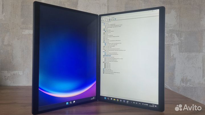 Ноутбук с двумя мониторами