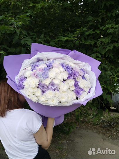 Букет из хризантем к 1 сентября в Новосибирске