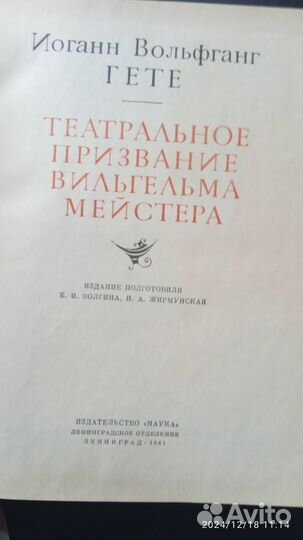 Гете. Театральное призвание Вильгельма Мейстера 19