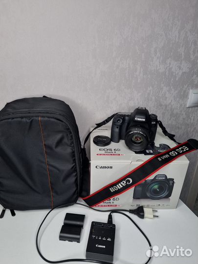 Фотоаппарат canon 6d mark 2 объектив 50mm 1.4