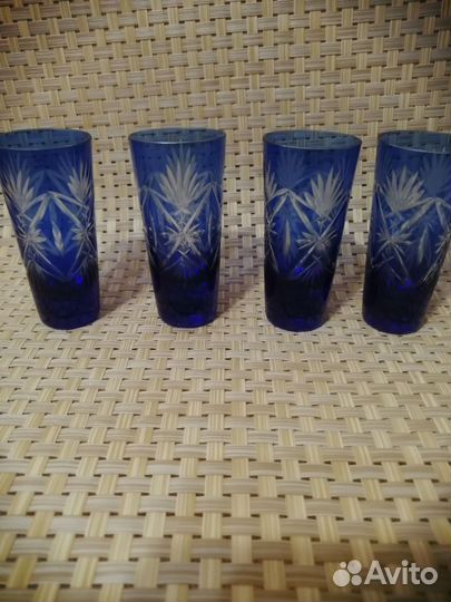 Рюмка СССР цветной хрусталь