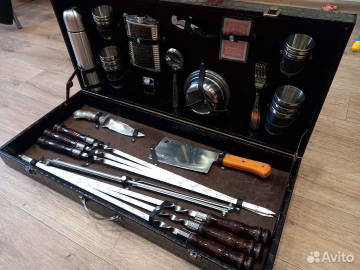 Шампура, Подарочный набор шампуров в кейсе