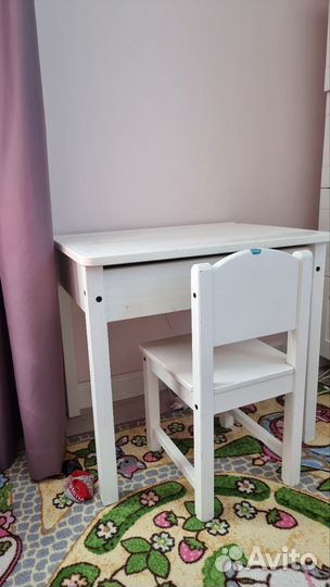 Детский стол со стулом IKEA