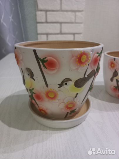 Кашпо для цветов 2 шт