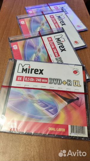 Диски Mirex DVD+R DL 8,5Gb/240min