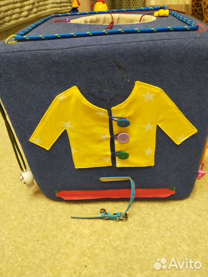 Развивающие игрушки (мягкий бизиборд)