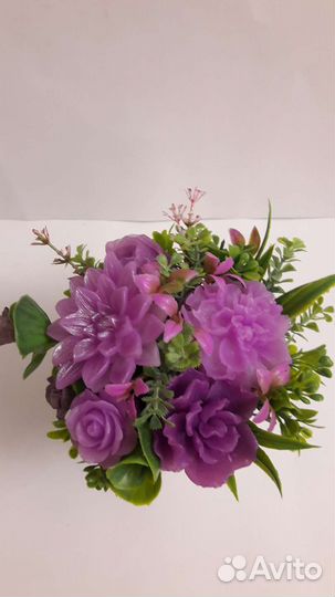 Букет из мыльных цветов. Подарок женщине