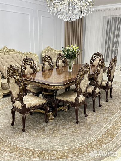 Комплект стол 8 стульев