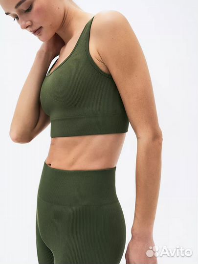 Лосины в рубчик + топ в рубчик