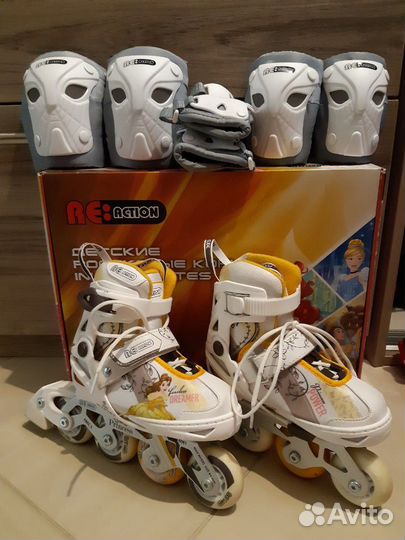 Роликовые коньки детские раздвижные