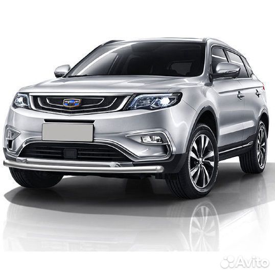 Защита переднего бампера Geely Atlas