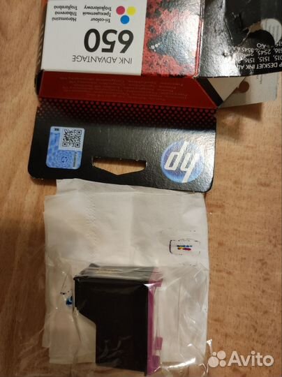 Картридж HP 650 цветной