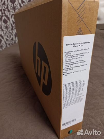 Ноутбук HP Pavilion Gaming 15-ec1078ur (FHD/IPS)