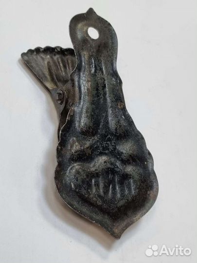 Старинный Зажим для бумаг, денег 