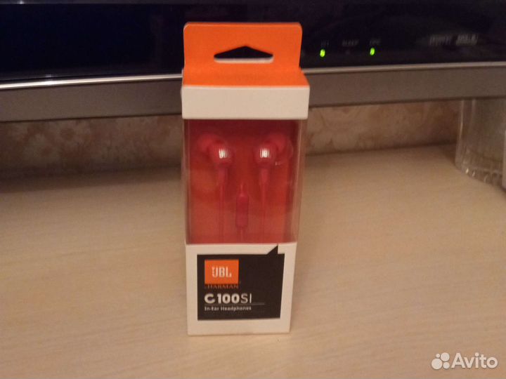 Наушники JBL C100SI, красный