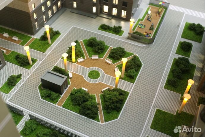 Уличный фонарь 65мм для макета масштаба 1:100