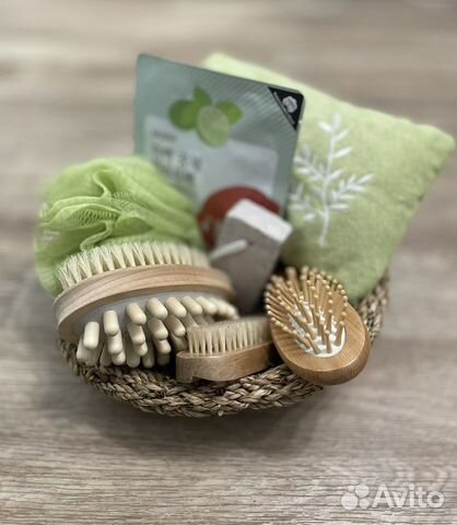 Массажная щетка, подарочный набор для ванны