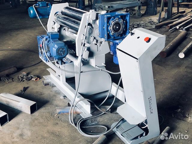 Вальцы трехвалковые электромеханические 610х6