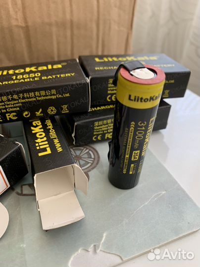 Аккумулятор (4 шт) 18650 liitokala 31S 3100 mAh