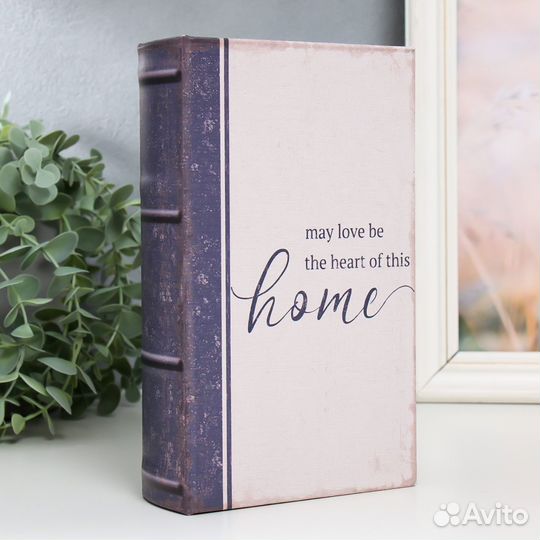 Сейф-книга дерево кожзам, с ключами 21х13х5 см