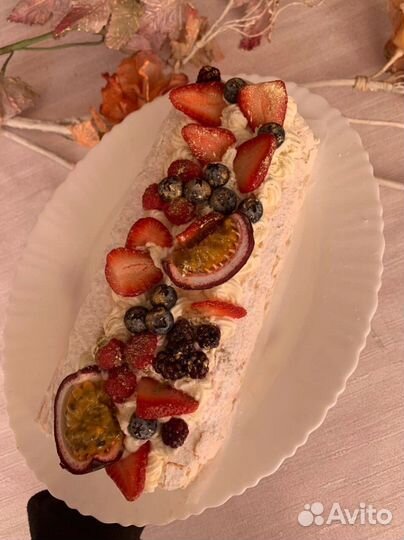 Меренговый рулет