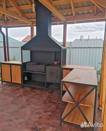 Мангальная зона лофт